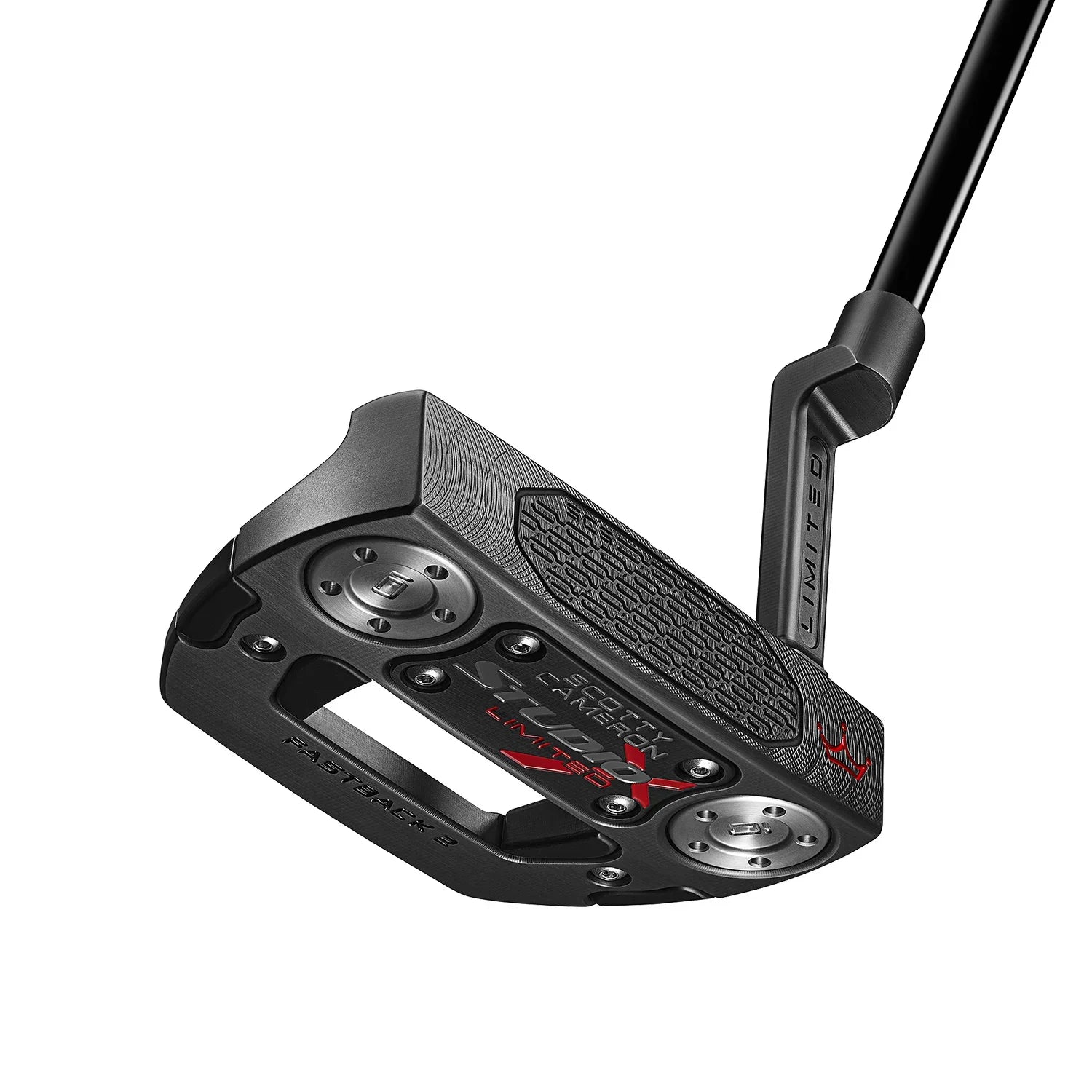 Scotty Cameron Xperimental Fastback 2 putter med I-beam plumbing neck, sidovy