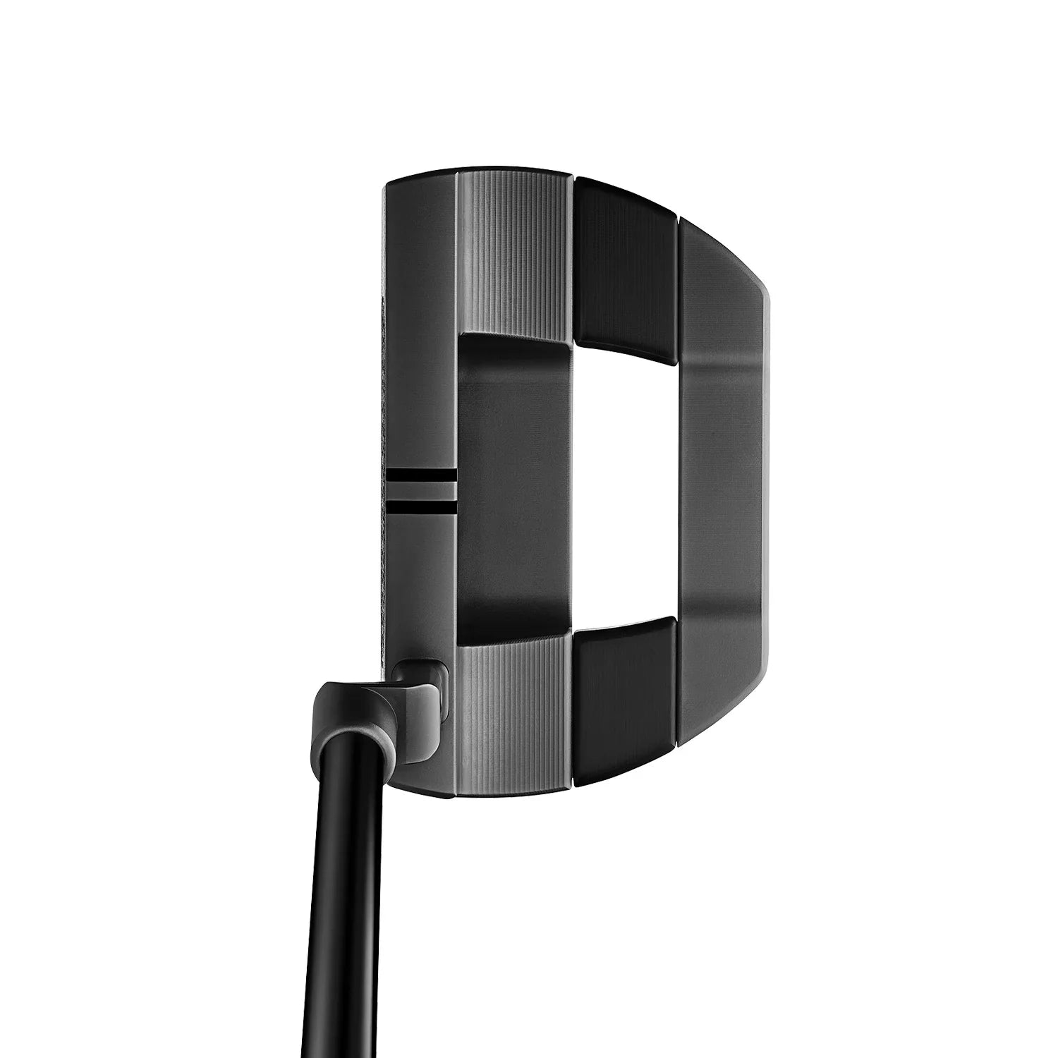 Scotty Cameron Xperimental Fastback 2 mid mallet-putter i Steel Gray, ovanifrån