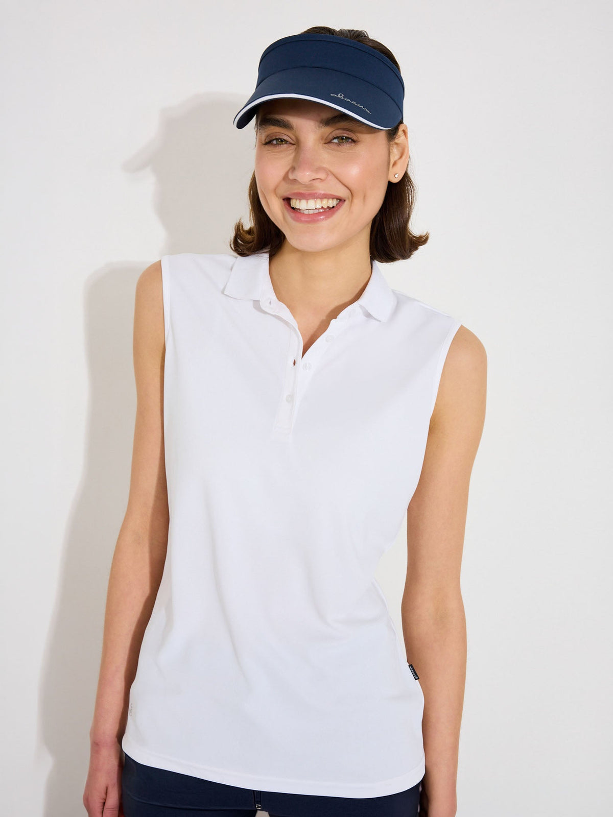 Abacus Lds Cray drycool sleeveless i vitt, produktbild