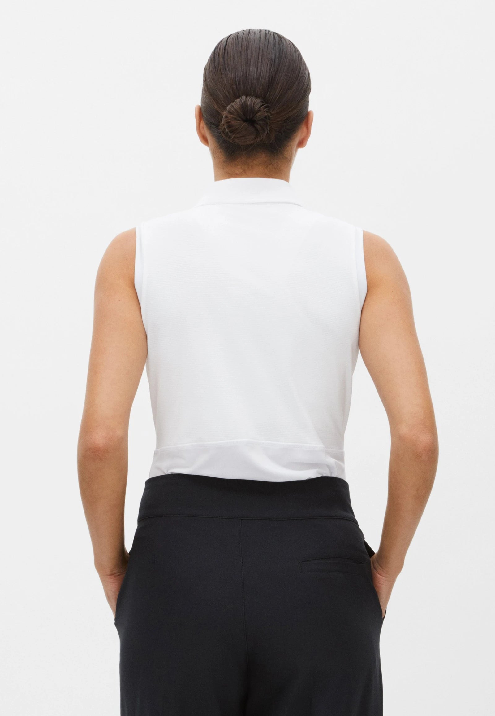 Nicky Sleeveless Poloshirt White