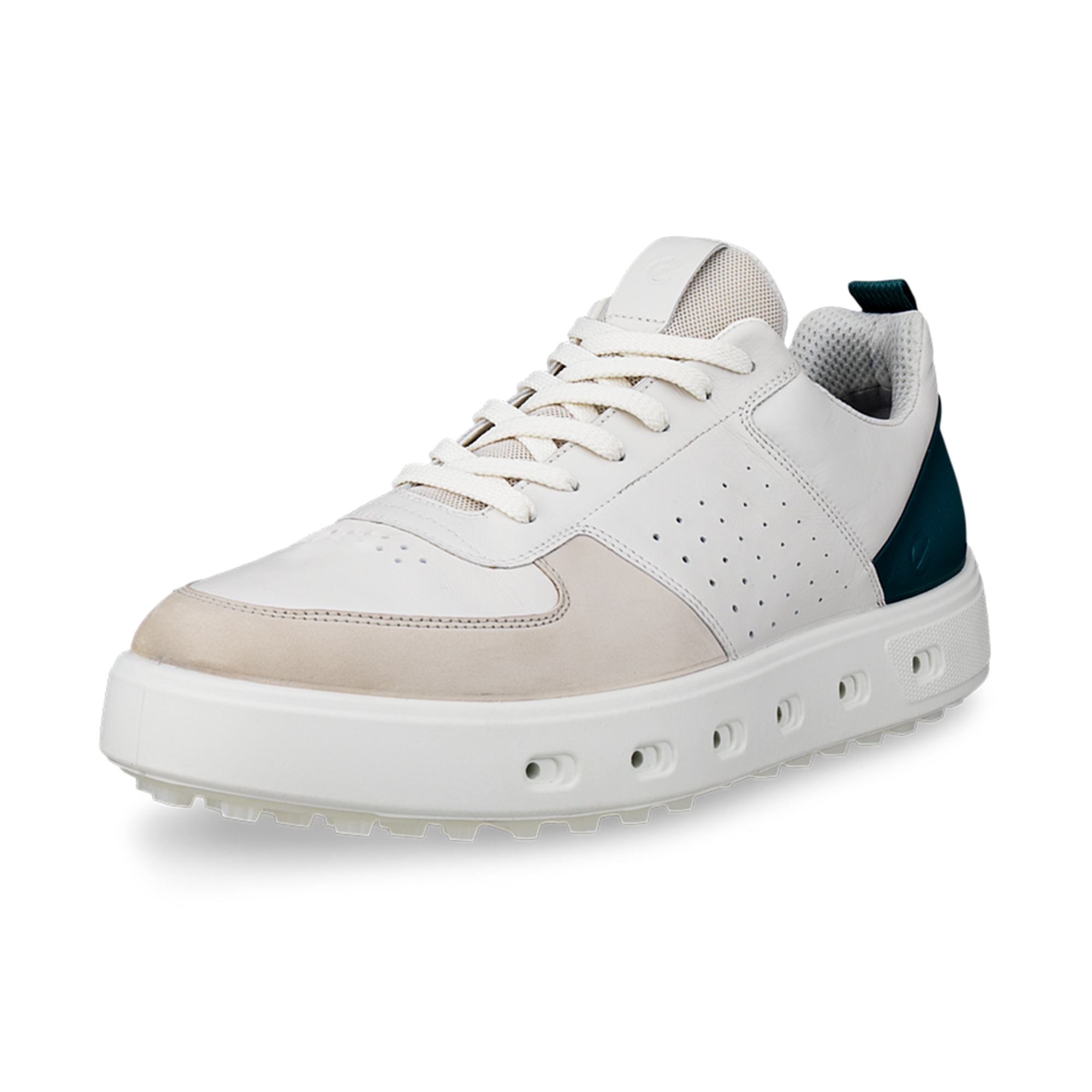 ECCO Golf Street 720 herr Gravel/White/Bay Green, sidovy