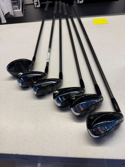 Cobra T-RAIL BAFFLER JÄRNSET 6-Pw + Hyb5 50g REG LH - Demoklubba