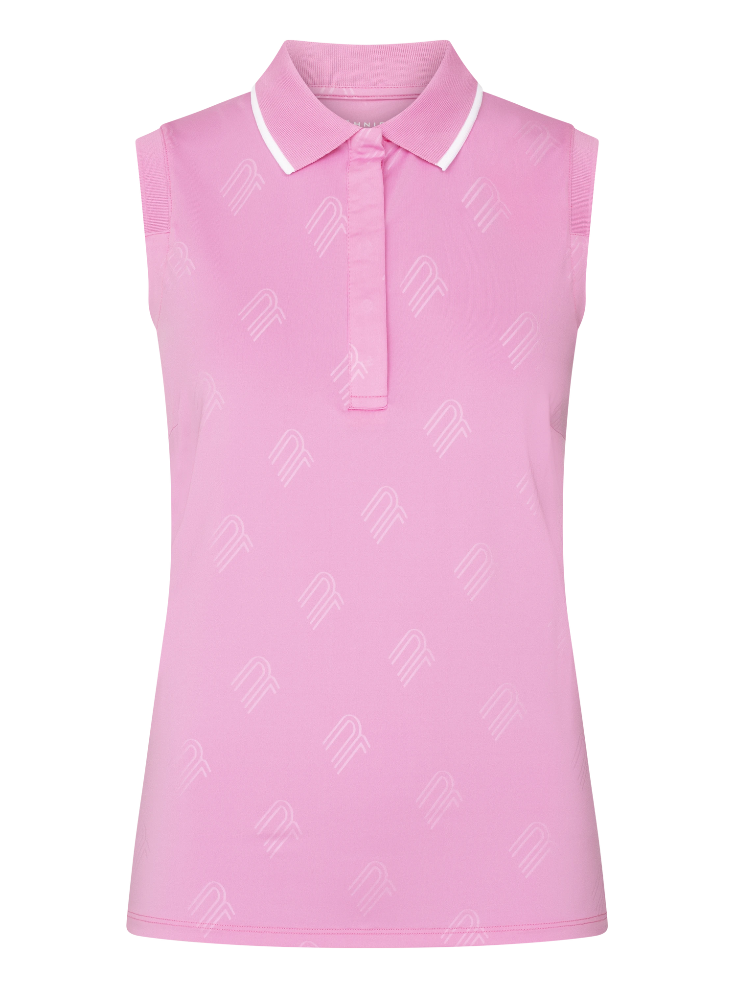 Deni Sleeveless Poloshirt Fuchsia Pink