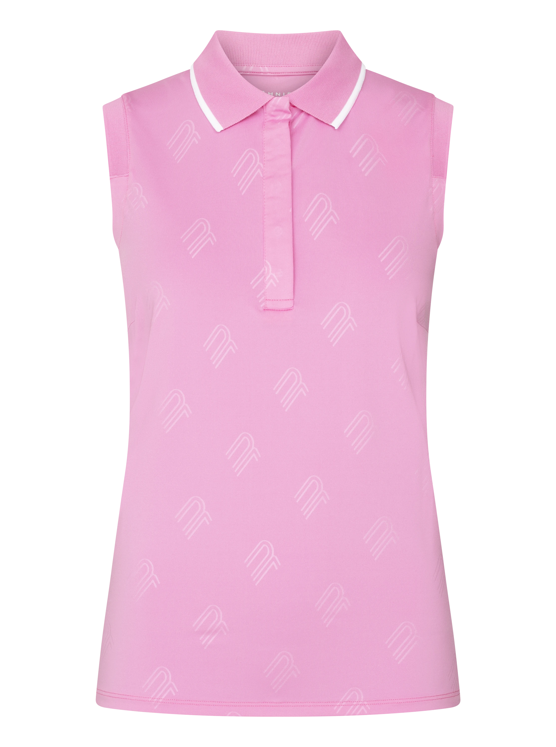 Deni Sleeveless Poloshirt Fuchsia Pink