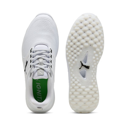 Puma Ignite Elevate 2 golfsko herr White/Black, vy av ovandel och sula