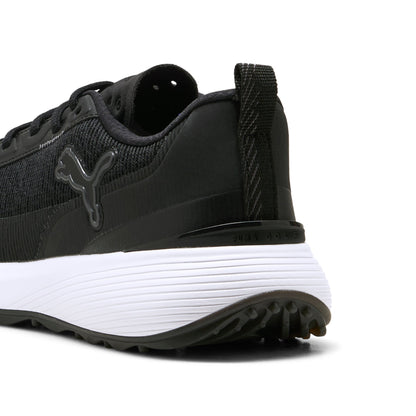 Puma Gruve Sport golfsko herr i Puma Black/Dark Coal, sedd bakifrån