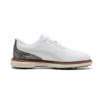 Puma Avant Tour golfsko herr White/Brown Mushroom, profil av skon