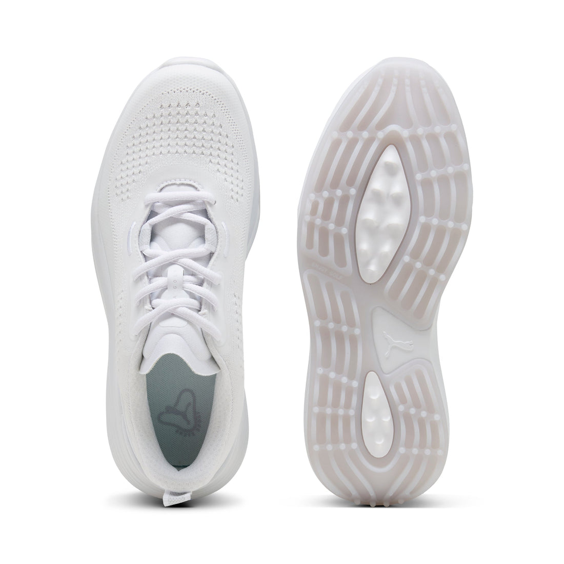 Puma Gruve Sport golfsko dam i Puma White/Lavender Pop, vy av ovandel