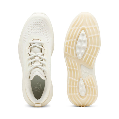 Puma Gruve Sport golfsko dam i Warm White/Alpine Snow, vy av ovandel