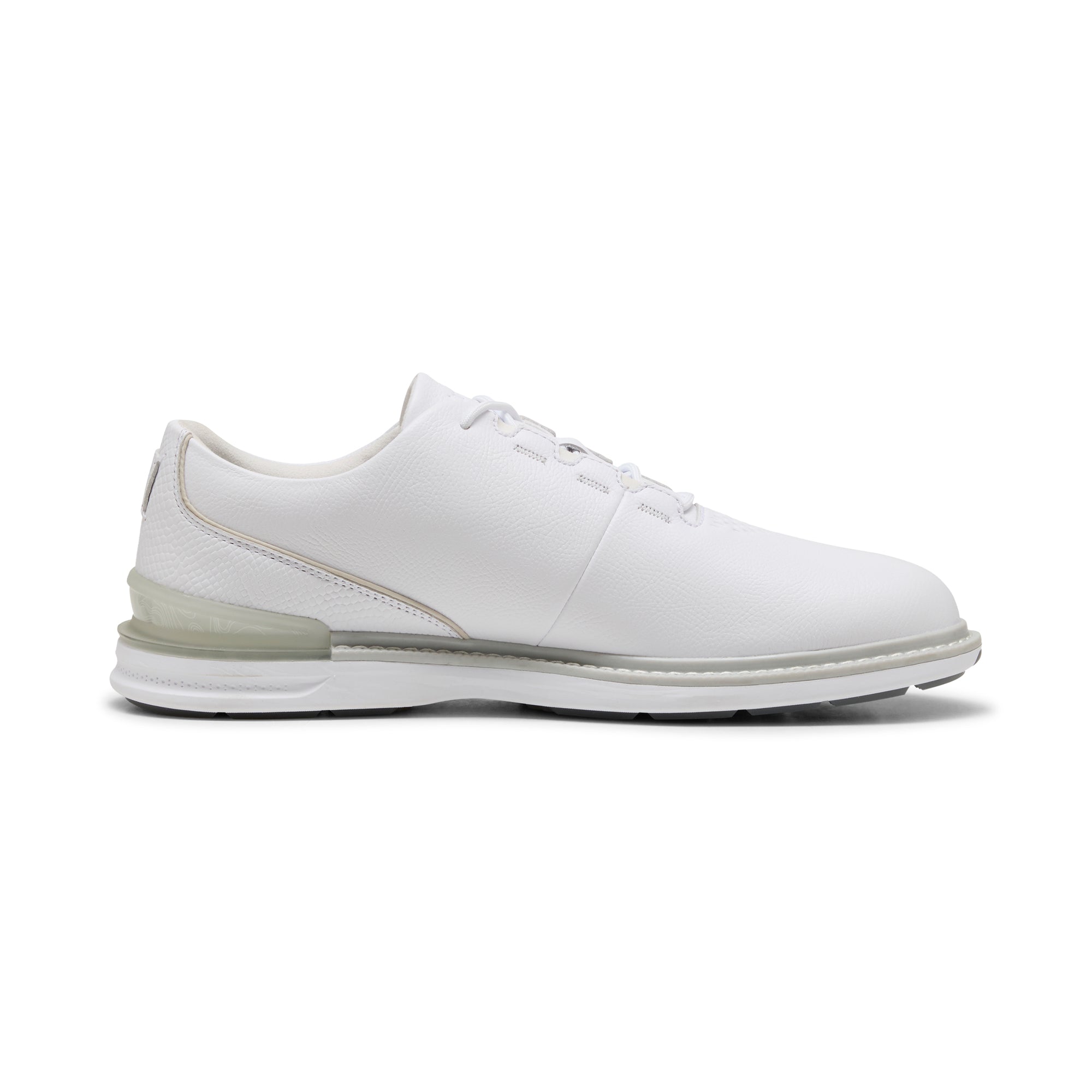 Puma Avant 2.0 golfsko herr White/Ash Gray/Slate Sky, profil av skon
