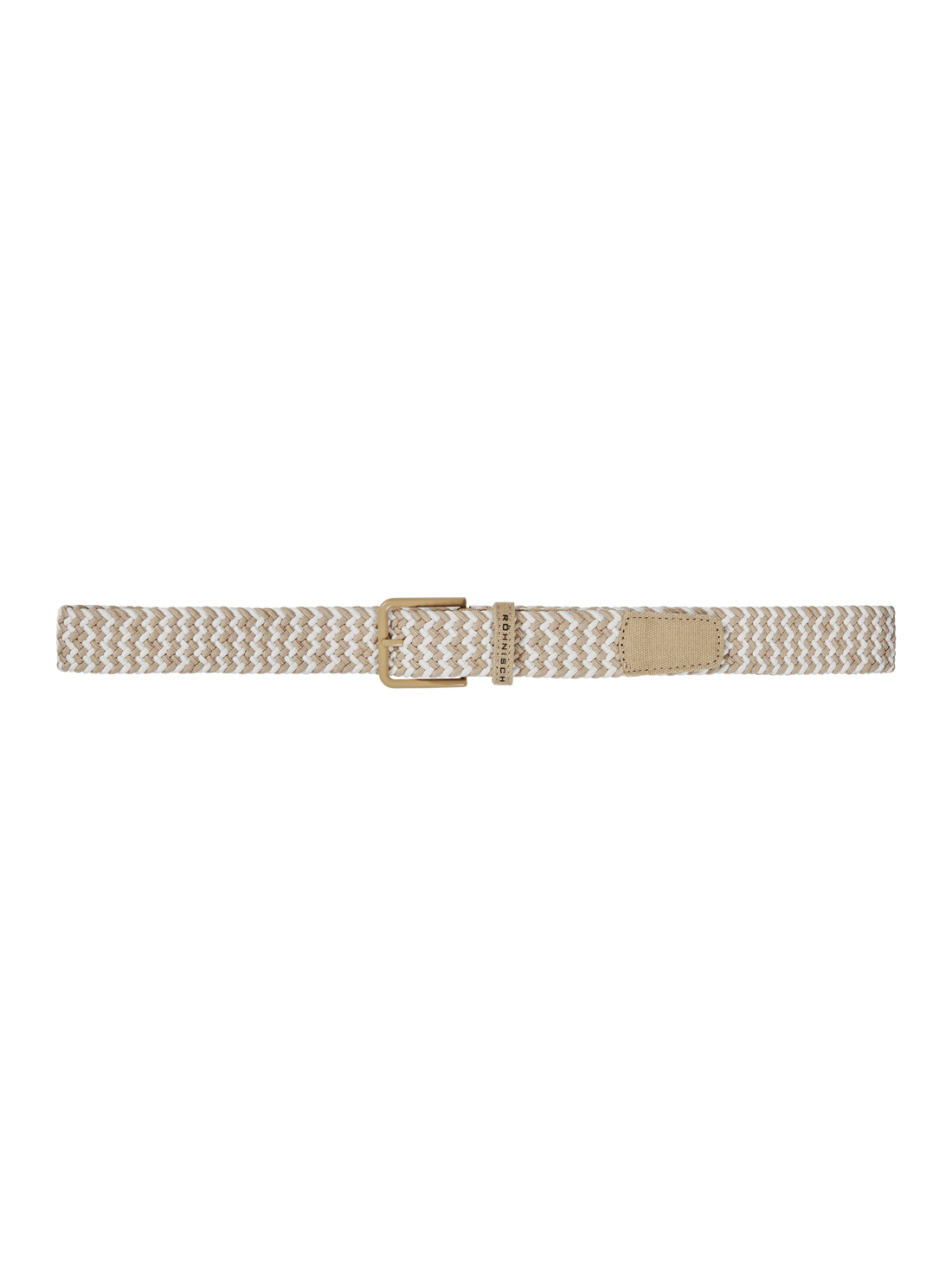 Braided Stretch Belt Beige Sand, Onesize