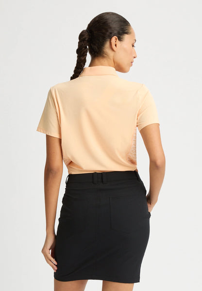 Nicky Poloshirt Monogram Peach