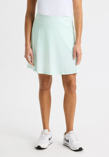 Luna Long Skort Monogram Green Ash
