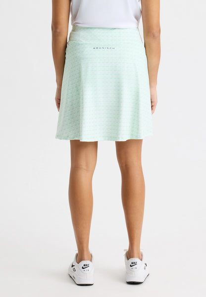 Luna Long Skort Monogram Green Ash