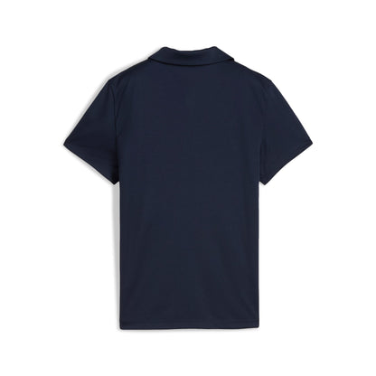 Puma Pure Golfpolo flicka i Deep Navy, bakifrån