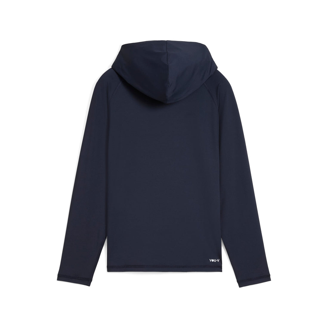 Puma You-V Hoodie junior pojke i Deep Navy, bakifrån