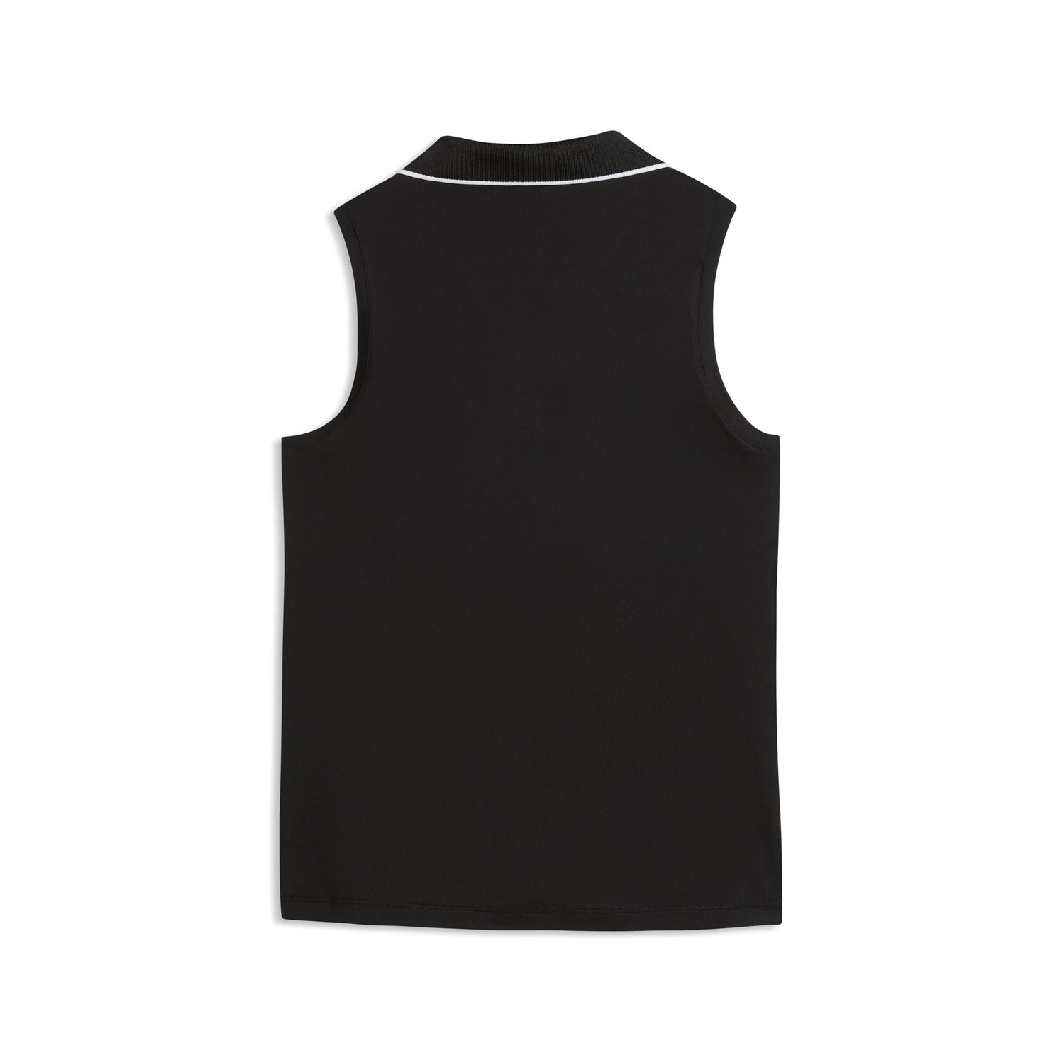 Puma Cloudspun Essential ärmlös golfpolo dam i Puma Black, bakifrån