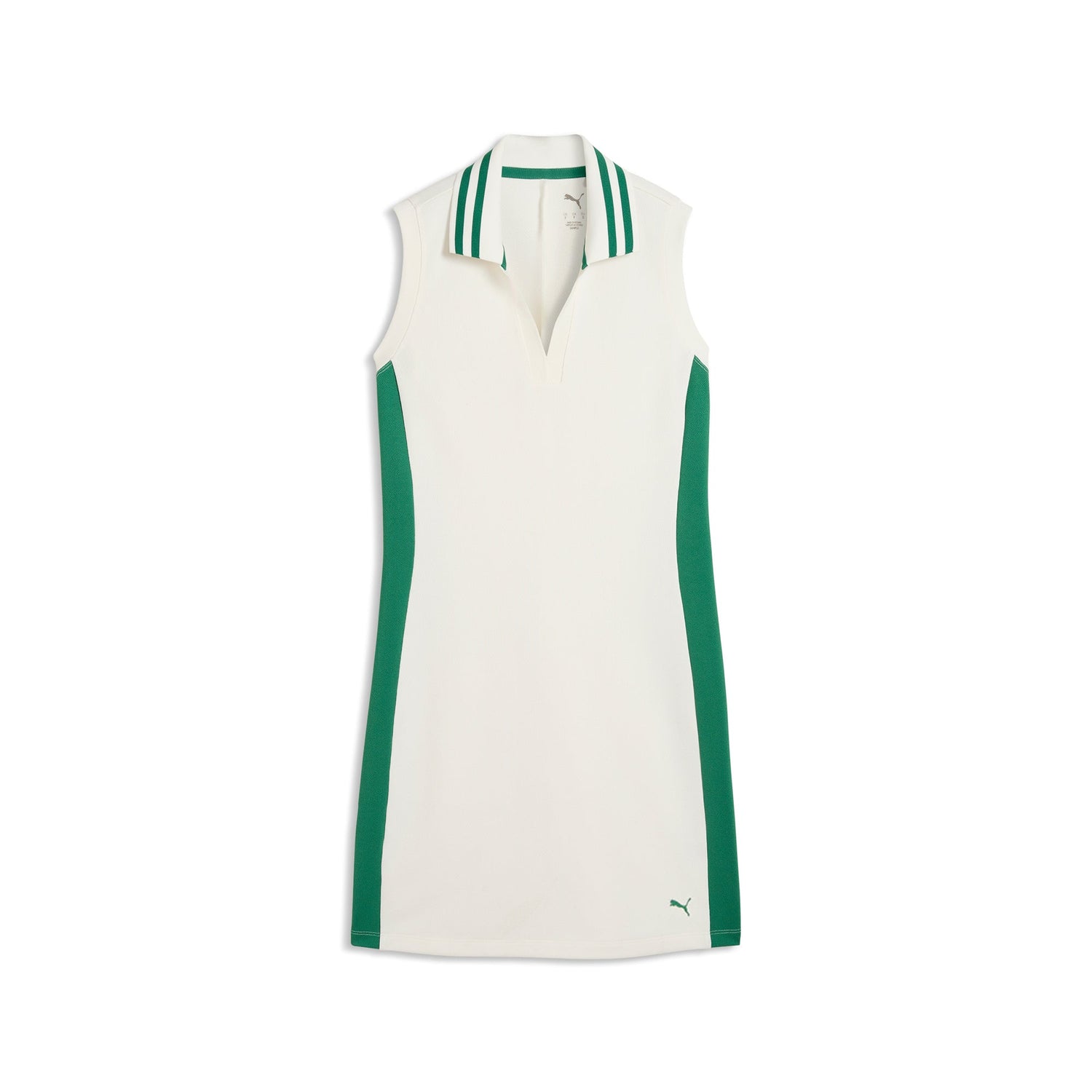 Puma 30904 ärmlös golfklänning dam i Warm White, framifrån