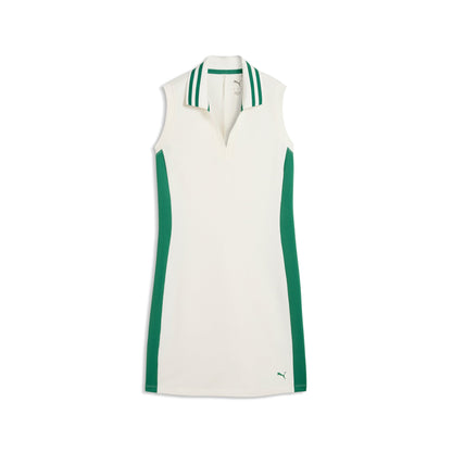 Puma 30904 ärmlös golfklänning dam i Warm White, framifrån