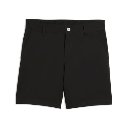 Puma Junior Golfshorts pojke i Puma Black, framifrån