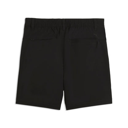 Puma Junior Golfshorts pojke i Puma Black, bakifrån