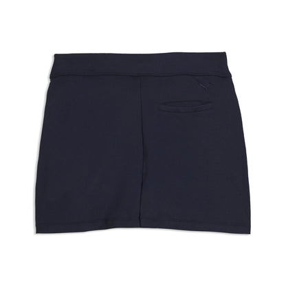 Puma Junior Golfkjol flicka i Deep Navy, bakifrån