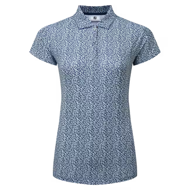 Animal Print Cap Sleeve Lisle