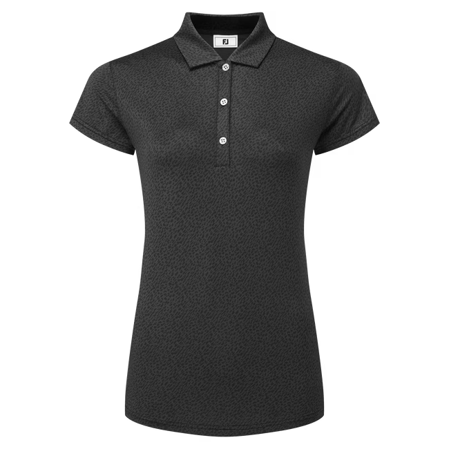 Animal Print Cap Sleeve Lisle